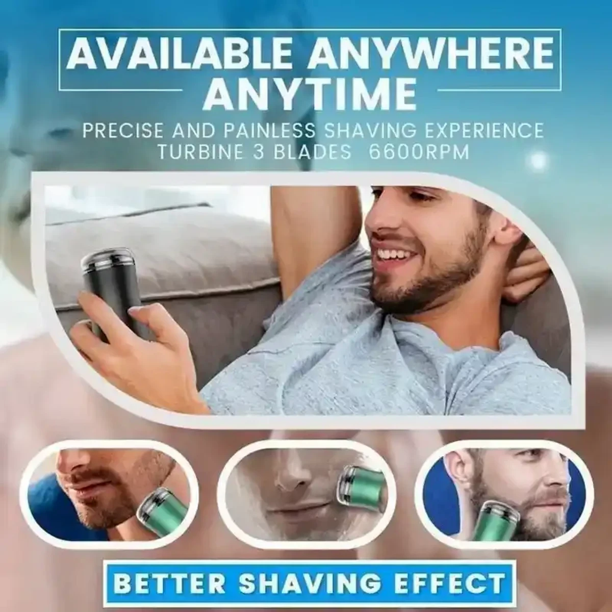 POCKET SIZE WASHABLE ELECTRIC RAZOR