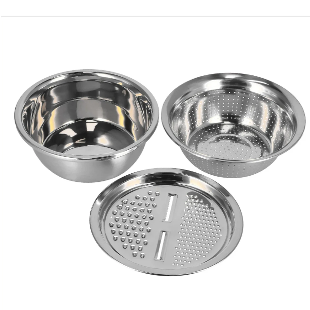 3 IN 1 VEGETABLE CUTTER WITH DRAIN BASKET